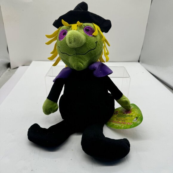 Sugar Loaf Toys Green Witch Plush Stuffed Doll 10" Cute Halloween 2015 - Picture 1 of 9